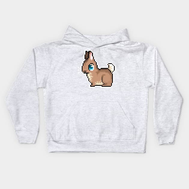 Tiny Flemish Giant Kids Hoodie by Ashdoun